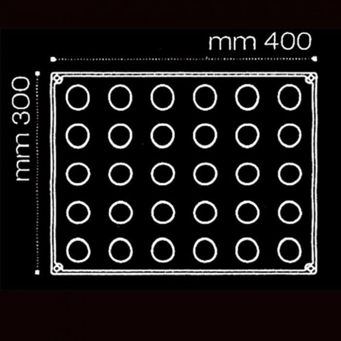 Sfere Ø 3 cm - Forma Silicon 30x40 cm, 30 cavitati [2]