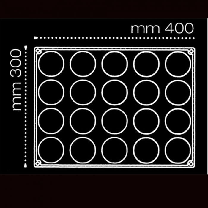 Sfere Ø 6 cm - Forma Silicon 30x40 cm, 20 cavitati [3]