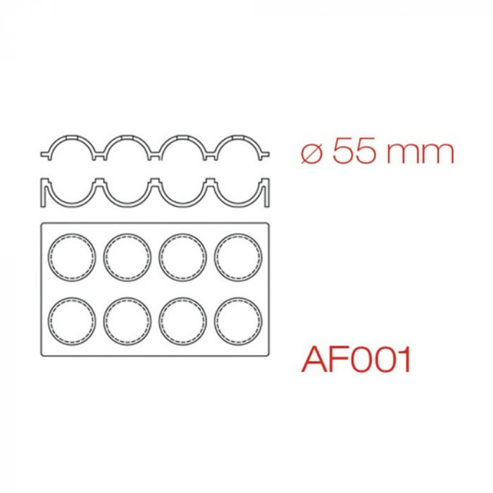 Sfere 3D Ø 5.5 cm - Matrita dubla silicon, 8 cavitati [5]