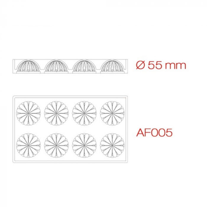 Sfere 3D Ø 5.5 cm - Matrita dubla silicon, 8 cavitati [2]