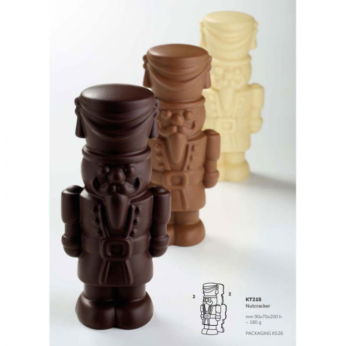 Spargatorul de Nuci 3D 9 x 7 x H 20 cm, Set Matrite Plastic 2 Subiecte Ciocolata [1]