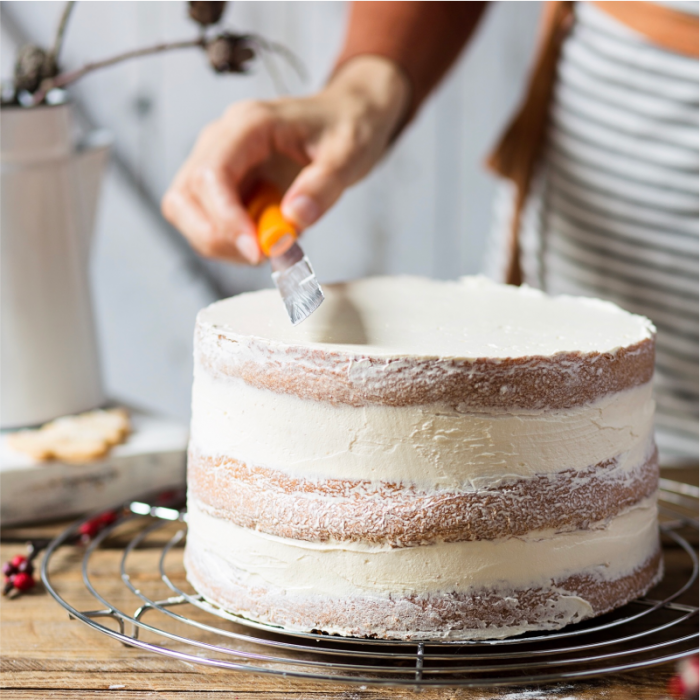 Spatula Nivelare Dreapta din Inox cu Maner Plastic, Lama L 20 x 3.6 cm [2]