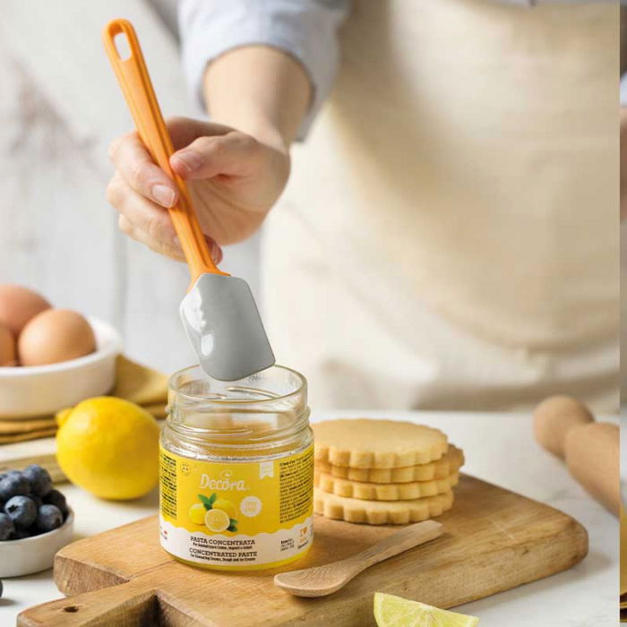 Paleta - Spatula Silicon cu Maner Plastic Temp Max 230°C, L 21 cm [3]