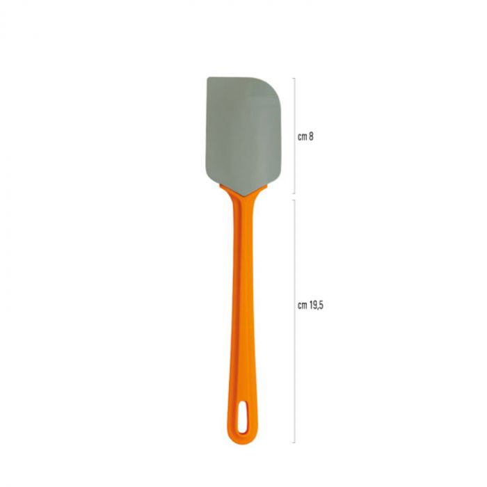 Paleta - Spatula Silicon cu Maner Plastic Temp Max 230°C, L 27.5 cm [2]