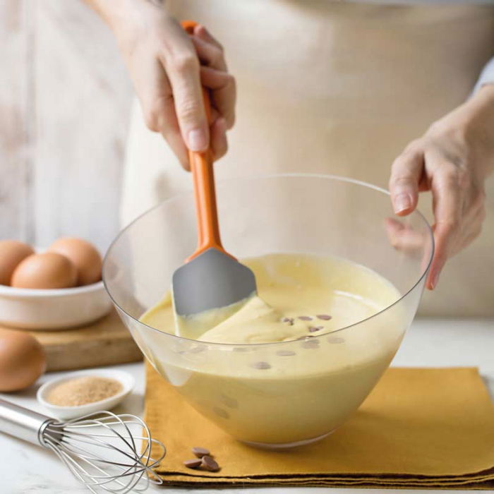 Paleta - Spatula Silicon cu Maner Plastic Temp Max 230°C, L 27.5 cm [3]