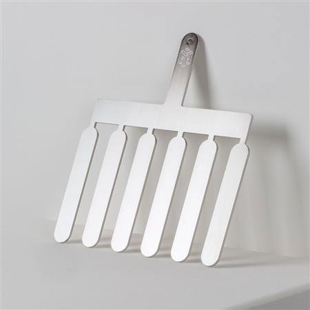 Spatule Inox Decor Ciocolata - Ecler model, 12x2.5 cm, 6 tije [1]