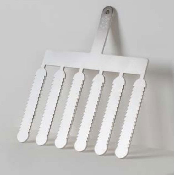 Spatule Inox Decor Ciocolata - Ecler model, 12x2.5 cm, 6 tije [1]