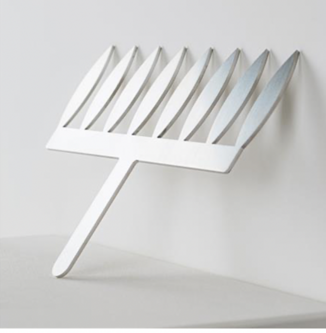 Spatule Inox Decor Ciocolata - Frunza model L, H 8 cm, 8 tije [1]