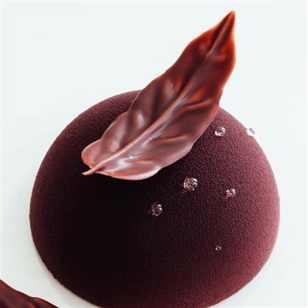 Spatule Inox Decor Ciocolata - Frunza model S, H 6 cm, 8 tije [2]