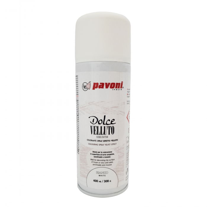 SPRAY VELVET - Colorant Alimentar Alb fara E171, 400 ml [1]