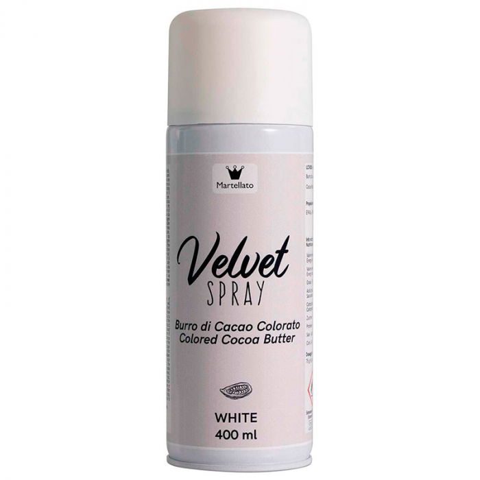 SPRAY VELVET - Colorant Alimentar Alb fara E171, 400 ml - Azo Free [1]