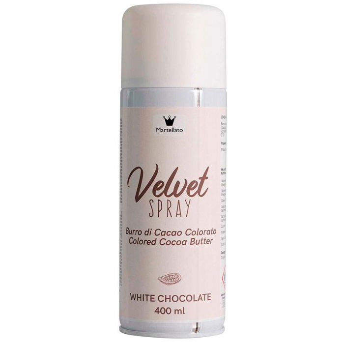SPRAY VELVET - Colorant Alimentar Ciocolata Alba fara E171, 400 ml [1]