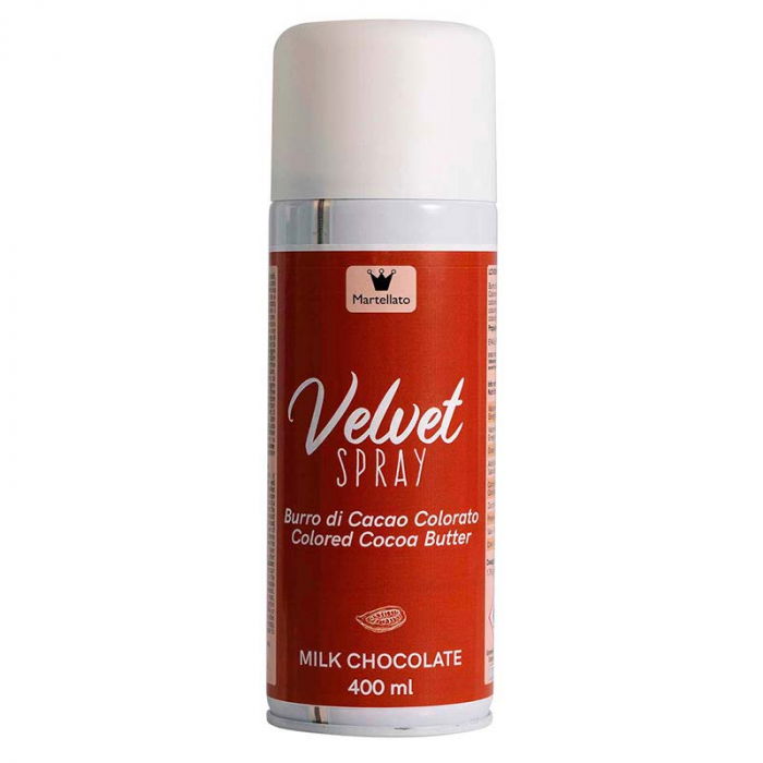 SPRAY VELVET - Colorant Alimentar Ciocolata cu Lapte fara E171, 400 ml [1]
