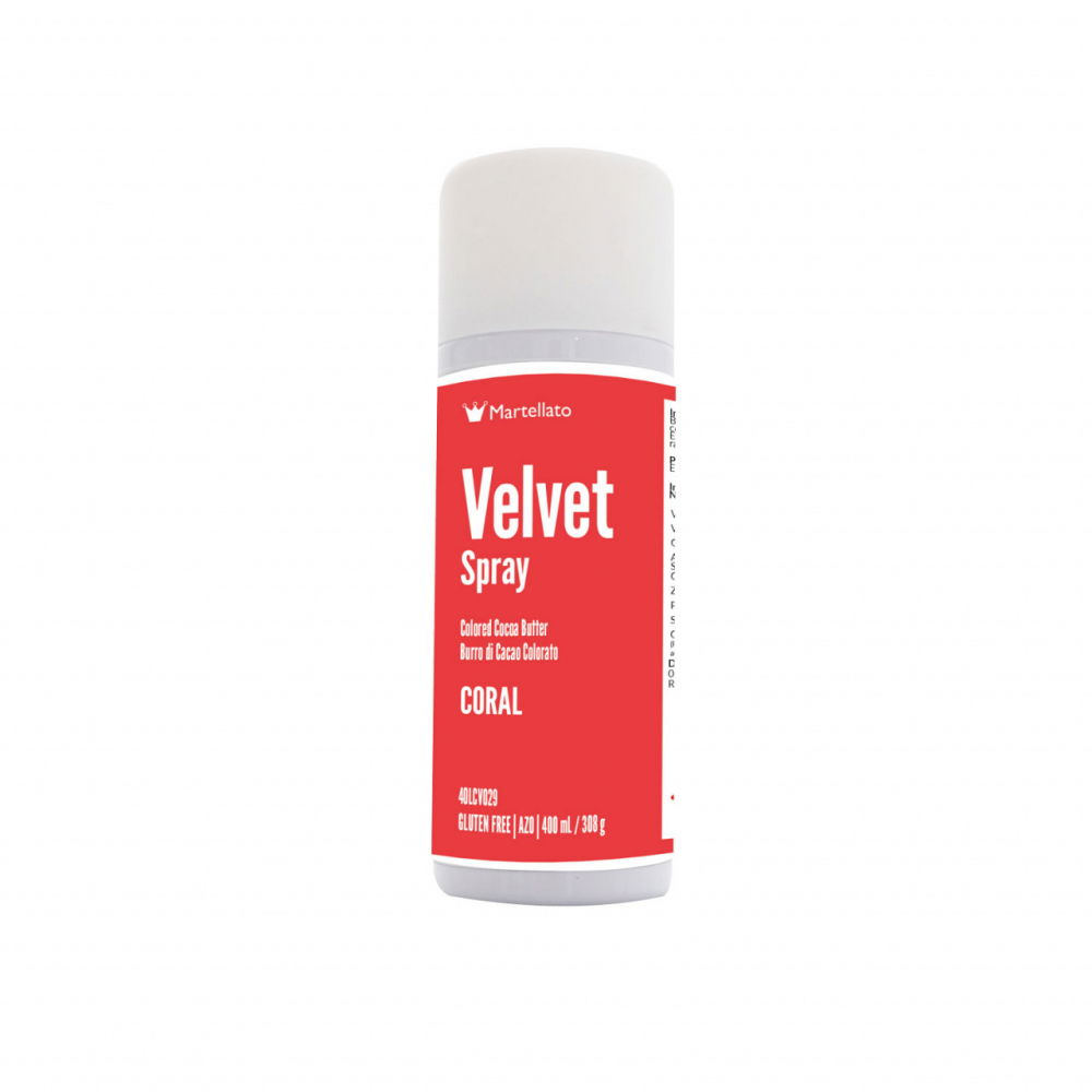 SPRAY VELVET - Colorant Alimentar Corai fara E171, 400 ml [1]