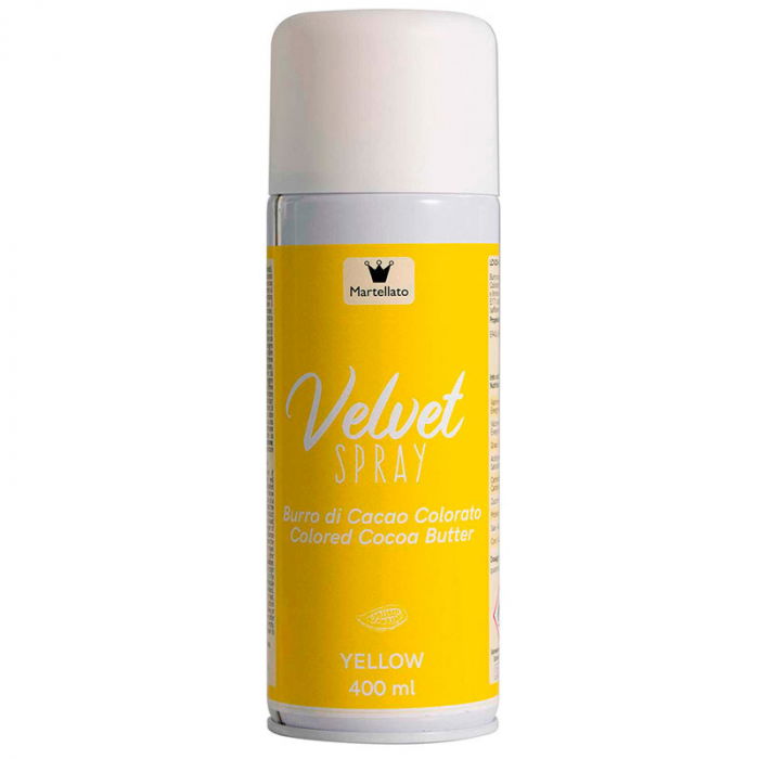 SPRAY VELVET - Colorant Alimentar Galben fara E171, 400 ml [1]