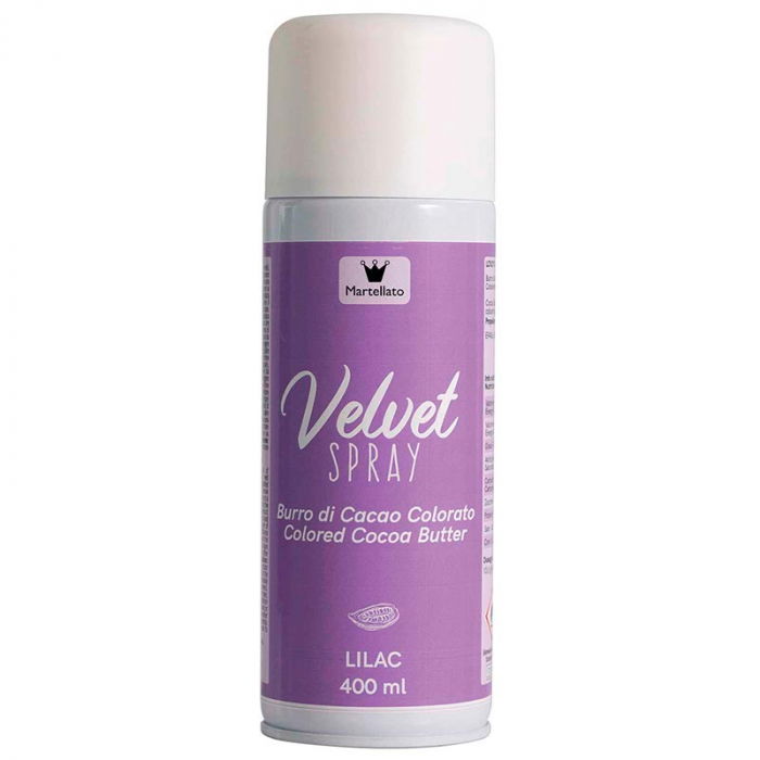 SPRAY VELVET - Colorant Alimentar Lila fara E171, 400 ml [1]
