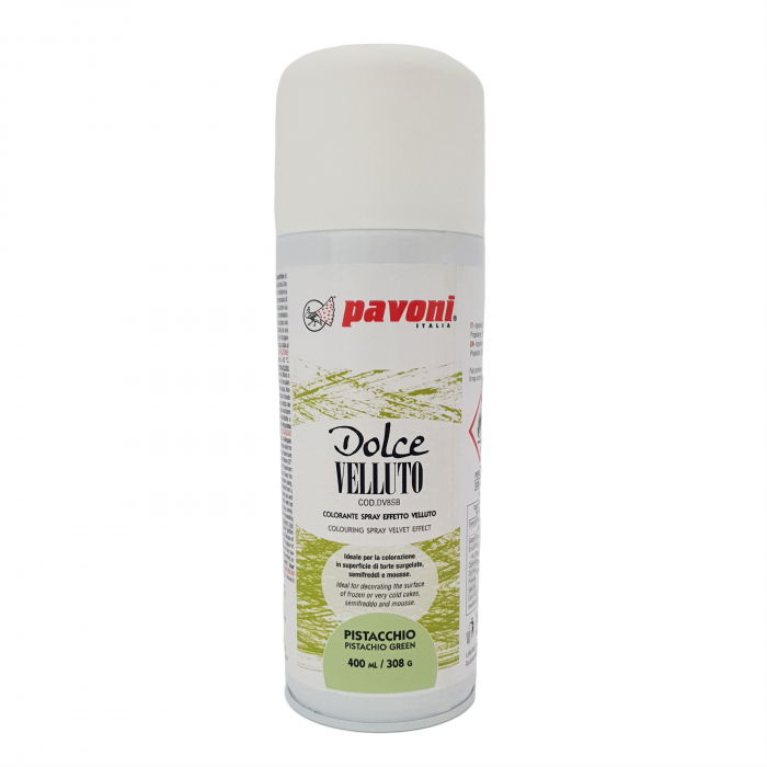SPRAY VELVET - Colorant Alimentar Verde-Fistic fara E171, 400 ml [1]