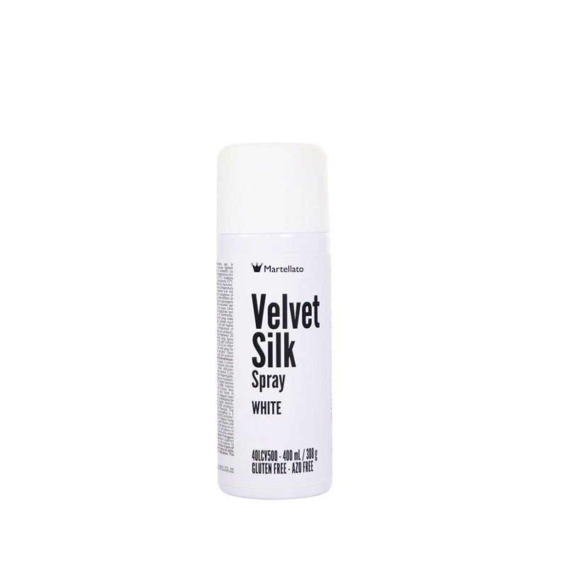 SPRAY VELVET Silk - Colorant Alimentar Alb, 400 ml [1]