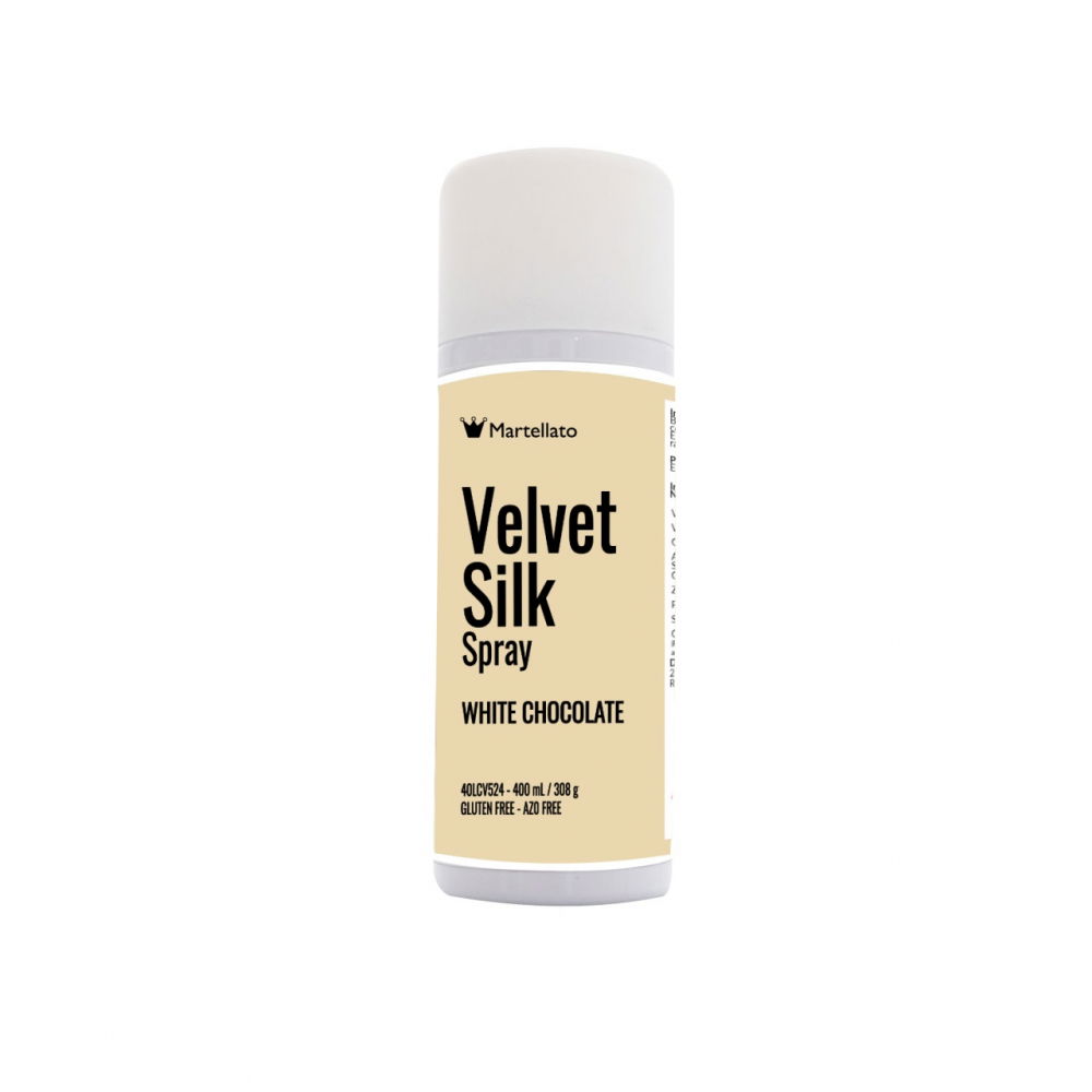 SPRAY VELVET Silk - Colorant Alimentar Ciocolata Alba, 400 ml [1]