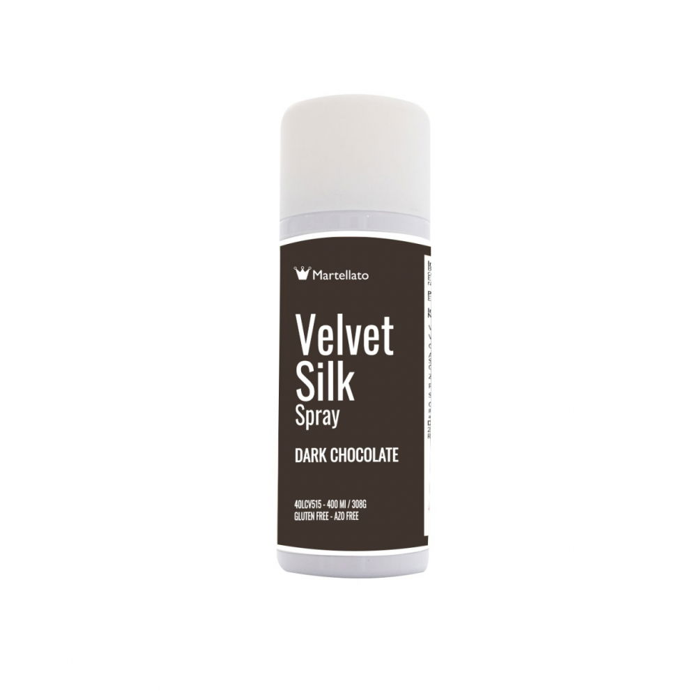 SPRAY VELVET Silk - Colorant Alimentar Ciocolata Neagra, 400 ml [1]