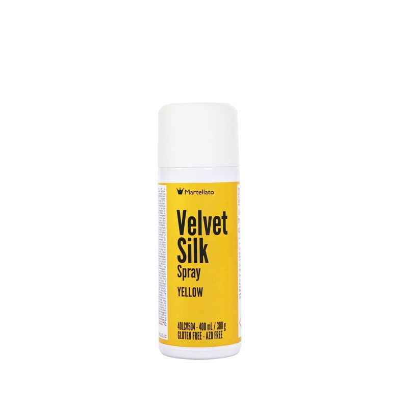 SPRAY VELVET Silk - Colorant Alimentar Galben, 400 ml [1]