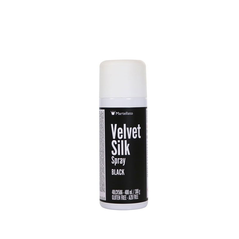 SPRAY VELVET Silk - Colorant Alimentar Negru, 400 ml [1]