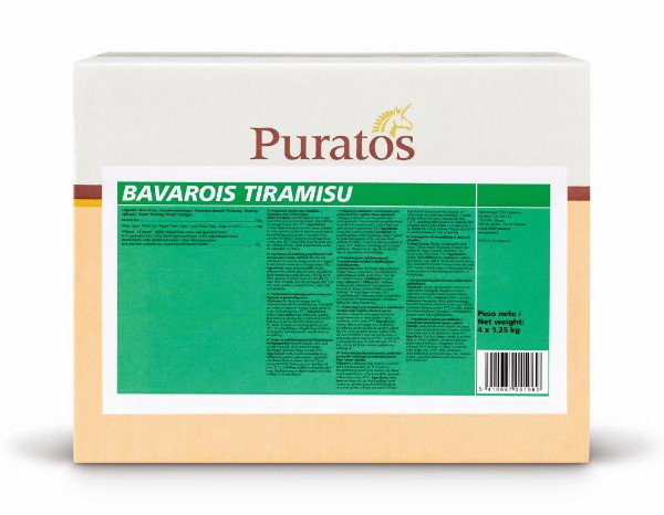 Bavarois Tiramisu, Premix Cremă Tiramisu și Stabilizator Frișcă, 1.25 kg, Puratos [1]