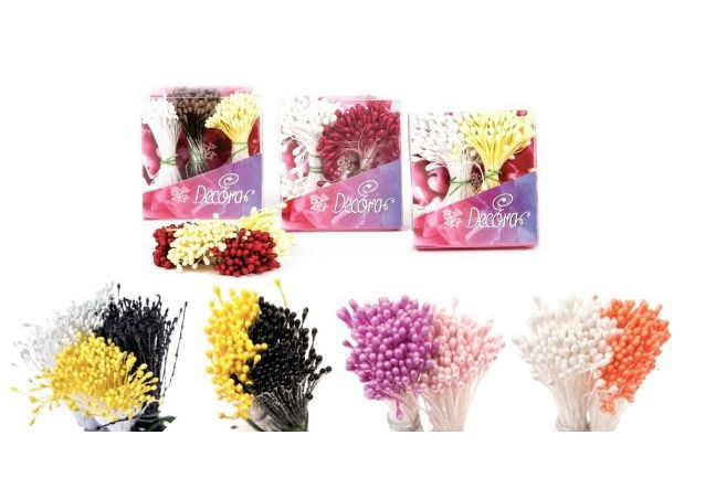 Stamine mici Fuchsia/Roz perlat [3]