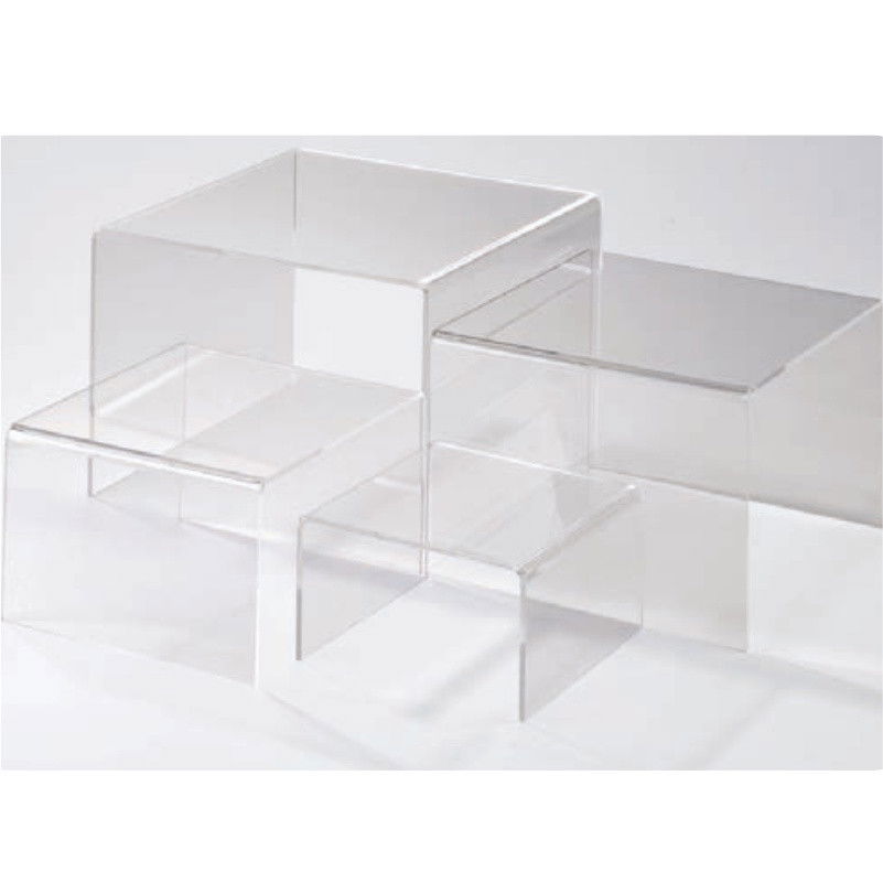 Suport Bufet Modular 4 Trepte, Plexiglas Transparent, H 12 - 26 cm [2]