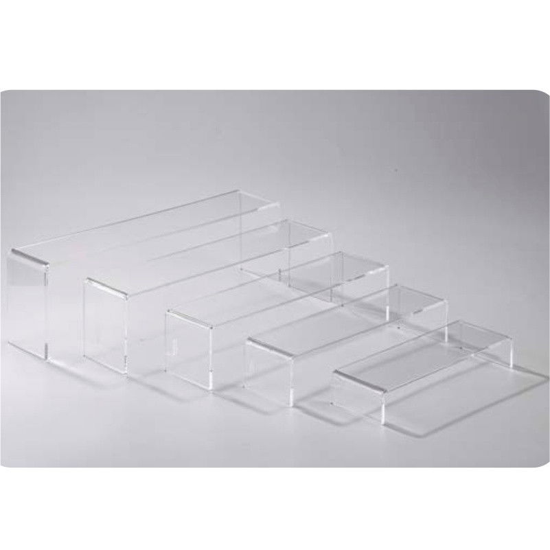 Suport Bufet Modular 5 Trepte, Plexiglas Transparent, H 5 - 15 cm [2]
