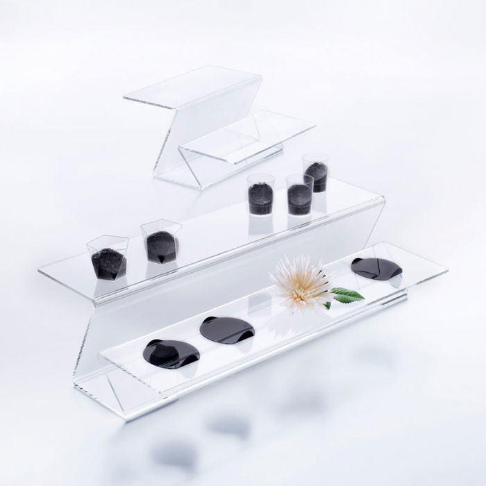 Suport Bufet Plexiglas Transparent Fold 33 x 34 x H 18 cm [2]