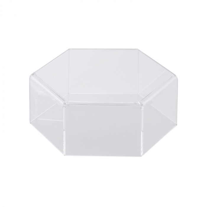 Suport Bufet Plexiglas Transparent Hexagon Mosaic Ø 24 x H 12.5 cm [1]