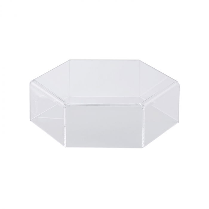 Suport Bufet Plexiglas Transparent Hexagon Mosaic Ø 24 x H 8.5 cm [1]
