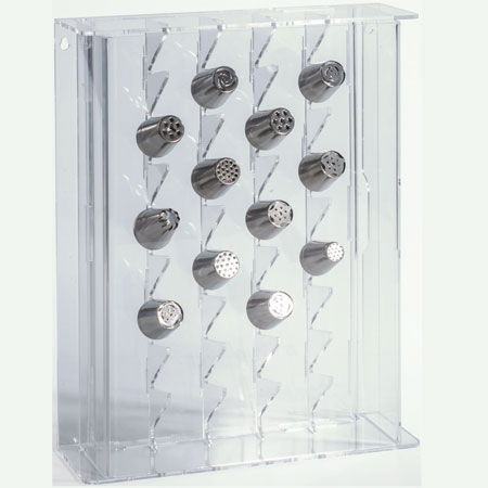 Suport Perete 32 Duiuri, Plexiglas Transparent, 39 x 31 x H 10 cm [1]