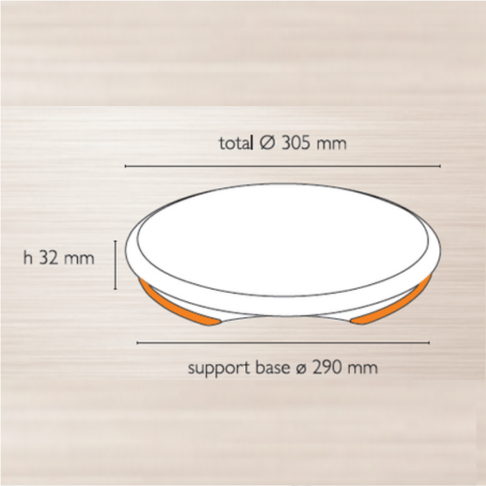 Suport Rotativ Decor Tort, Material Plastic, Ø 30.5 x H 3.2 cm [3]