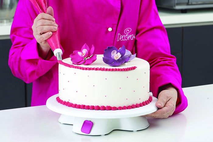 Suport Rotativ Decor Tort, Material Plastic, Ø 32 x H 7 cm [2]