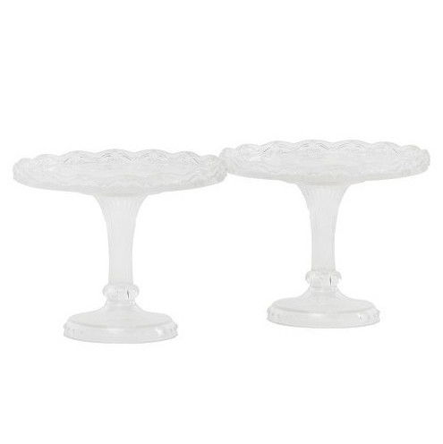 Suporturi Mici Bufet, Plastic Alb, Ø 10 x H 8 cm, Set 2 Buc [1]