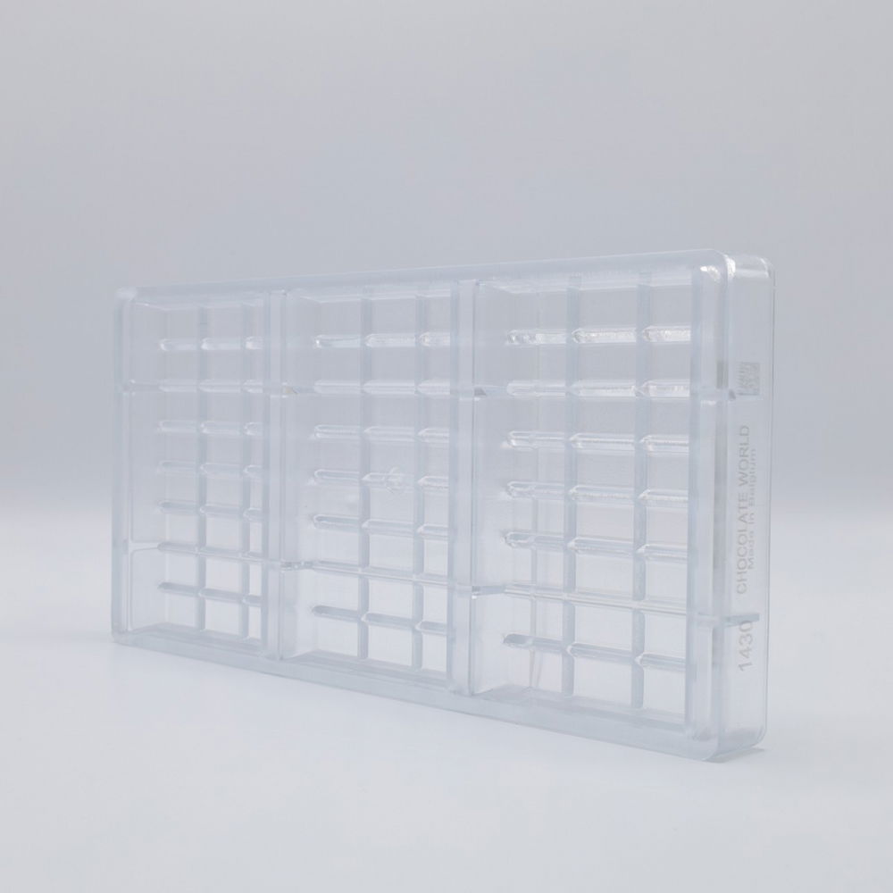 Tablete Ciocolata 12.4 x 7.7 x H 1.5 cm, Matrita Policarbonat Tableta, 3 cavitati, 138 gr [2]