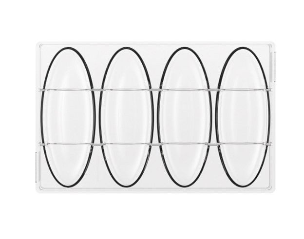 Tablete Ciocolata 15.6 x 5.8 x H 1.4cm - Matrita policarbonat Sogno, 4 cavitati (CH044) [2]