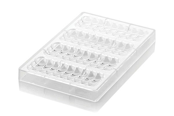 Tablete Ciocolata 15.6 x 6.1 x H 1.4 - Matrita Policarbonat Bubbles, 4 cavitati (CH011) [2]