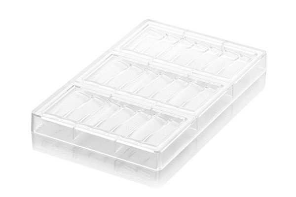 Tablete Ciocolata 15 x 7 x H 1.1 cm - Matrita Policarbonat Wave, 3 cavitati (CH002) [2]