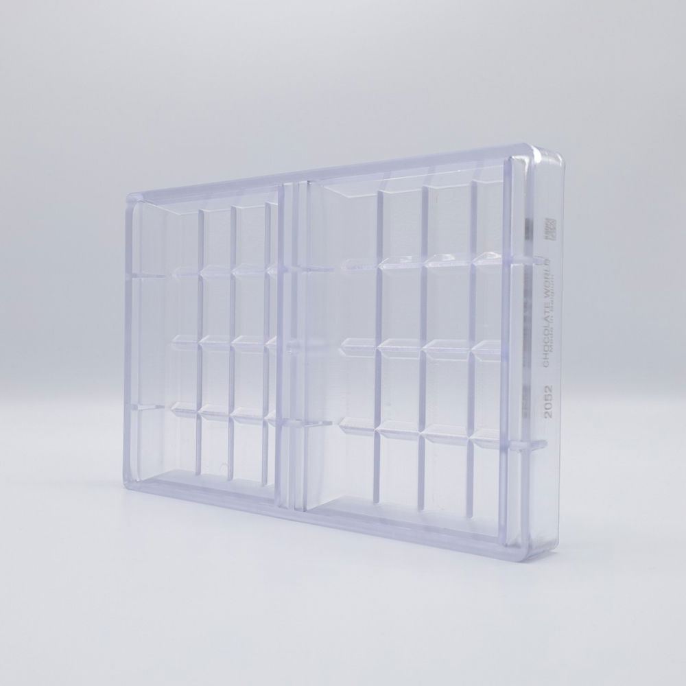 Tablete Ciocolata 16.5 x 11.3 x H 2.4 cm, Matrita Policarbonat Tableta 4 x 4, 2 cavitati, 460 gr [2]
