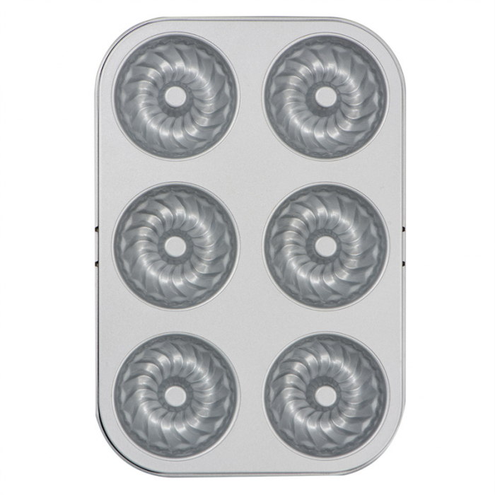Tava 6 Cavitati Forme Gugelhupf Ø 7.5 x H 3.2 cm, Otel Antiaderent [1]