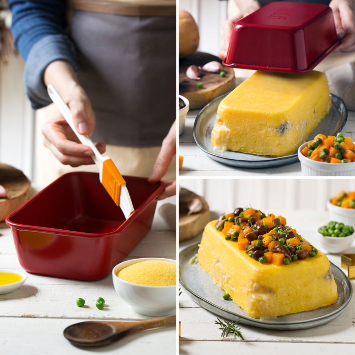 Tava Chec / Cozonac Celebration Rosu 24 x 14 x H 6.5 cm, Metal Antiaderent [3]