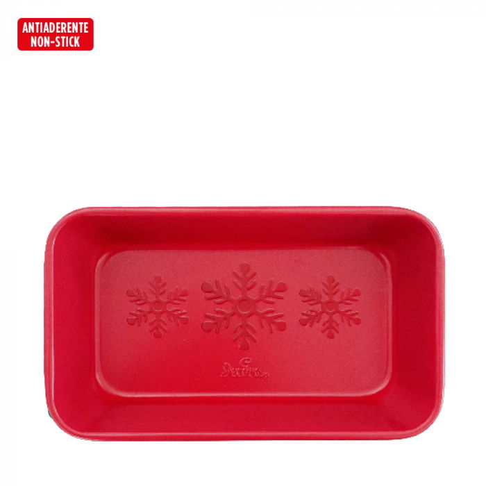 Tava Chec / Cozonac Celebration Rosu 24 x 14 x H 6.5 cm, Metal Antiaderent [2]