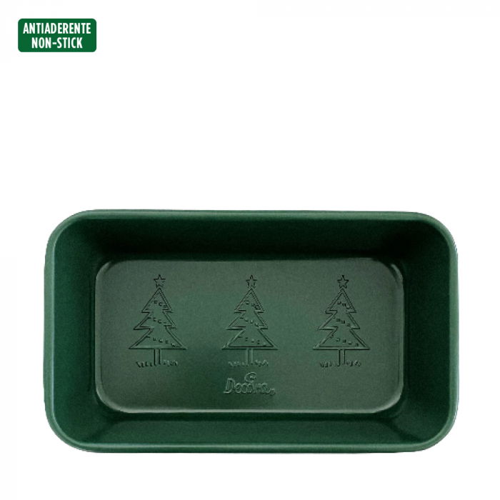 Tava Chec / Cozonac Celebration Verde 24 x 14 x H 6.5 cm, Metal Antiaderent [2]