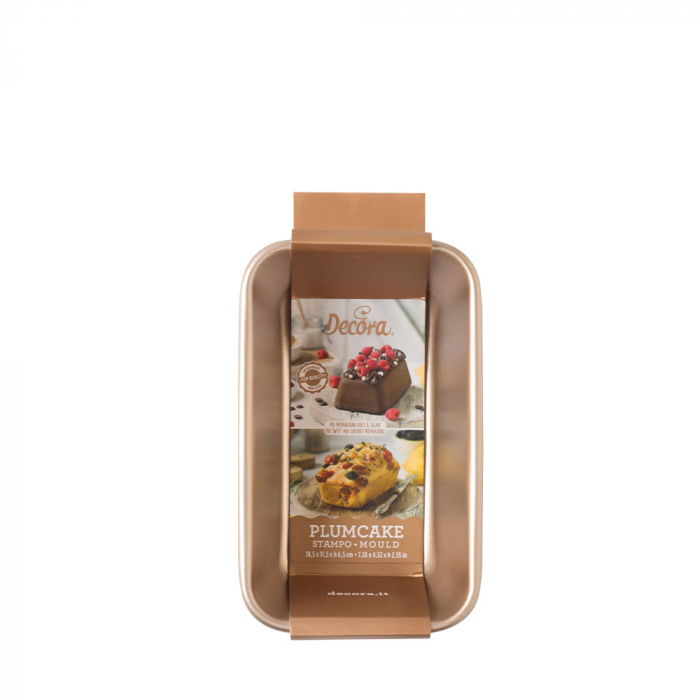 Tava Chec / Cozonac Roz Vintage 18.5 x 11.5 x H 6.5 cm, Aluminiu Antiaderent [1]