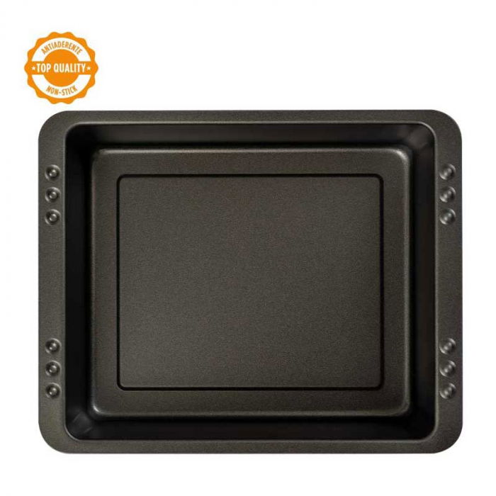 Tava Coacere Dreptunghiulara 28.5 x 23 x H 7 cm, Aluminiu Antiaderent [2]