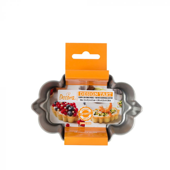 Tava Coacere Margini Festonate si Baza Detasabila 11.5 x 7.5 x H 3 cm, Aluminiu Antiaderent [1]