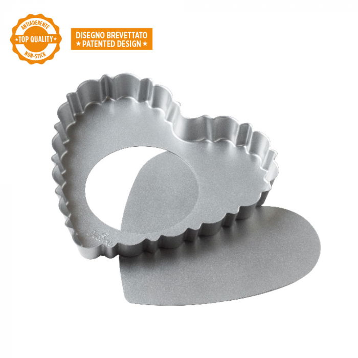 Tava Coacere Margini Festonate si Baza Detasabila 25 x 23 x H 3 cm, Aluminiu Antiaderent [2]